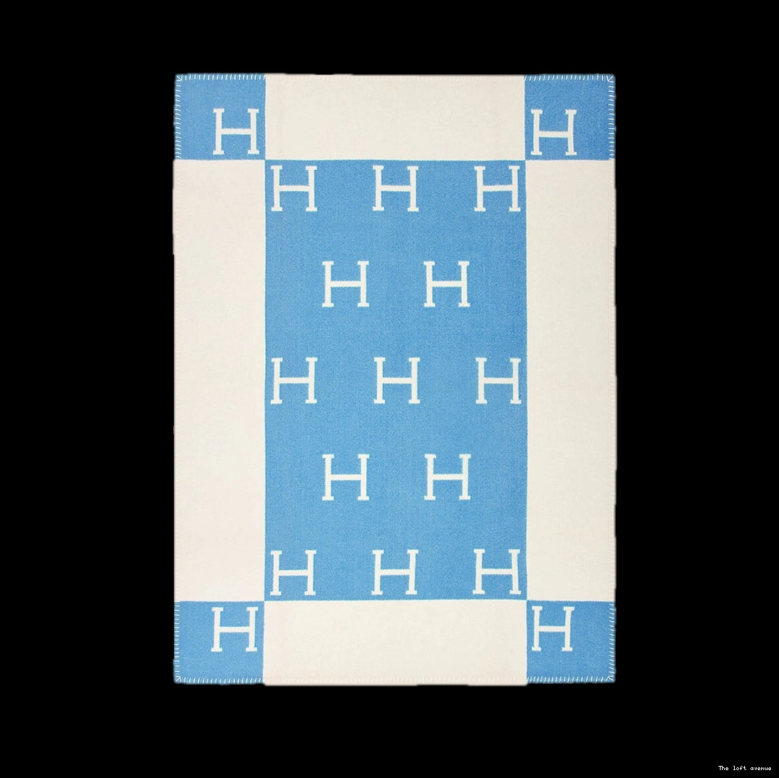 WOOL HERMES THROW CLASSIC BLANKET 0822
